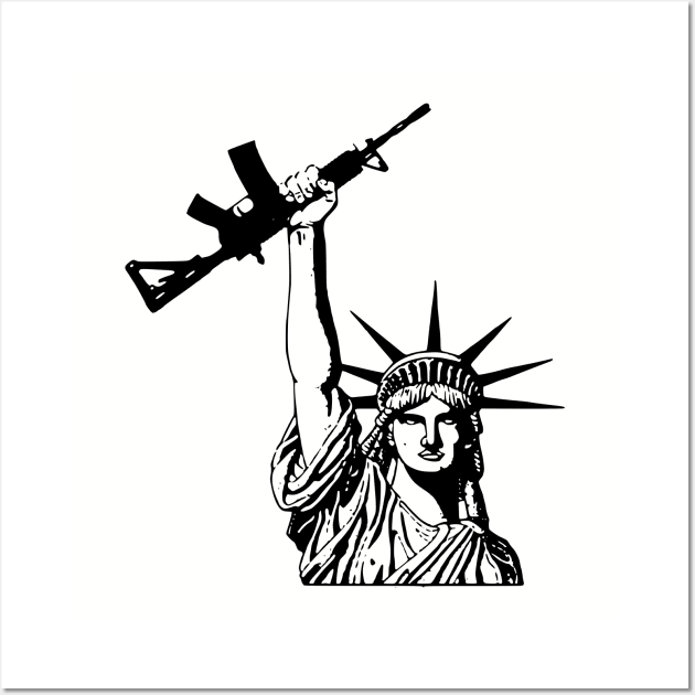 Ar 15 Statue of Liberty Wall Art by bumblethebee